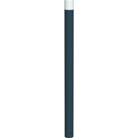 Potelet à sceller Ténor - acier - tête bombée blanche - tube Ø 90 - anthracite mat - RAL 7016