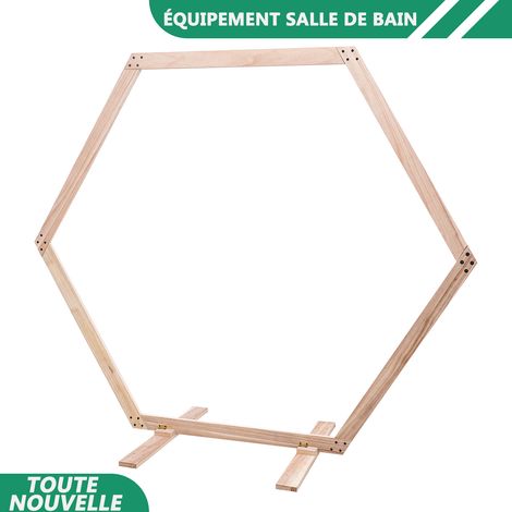 WAOBDLA Arc de mariage en bois décoration de fête ballon stand jardin arc photo fond rack (1/5)