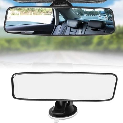 Retroviseur Voiture Universel avec Ventouse,Retroviseur Interieur Voiture avec Tête Rotative à 360°,Forte Adsorption,Grand Angle. (1/2)