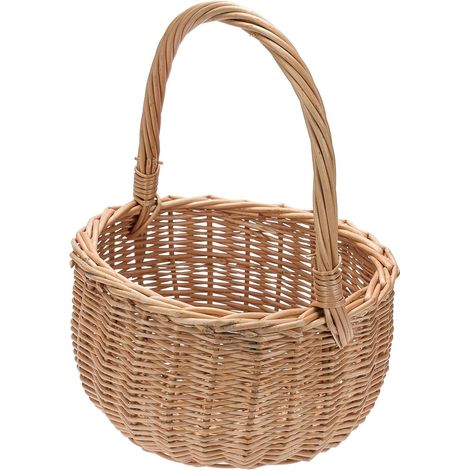 BOGATECO Panier osier décoratif naturel pour marché 30x20 cm (1/5)
