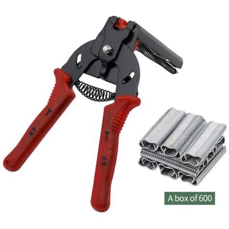 Schweinering-Clip-Set Typ M mit 600 Clips, Geflügelkäfig-Befestigungsclips, Zaun- und Tierkäfig-Befestigungsclips (1/5)