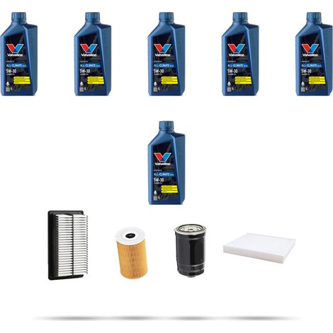 Kit tagliando 4 FILTRI e 6L OLIO compatibile con Hyundai Tucson II 1.7 CRDi 85kw dal 2015 (1/5)