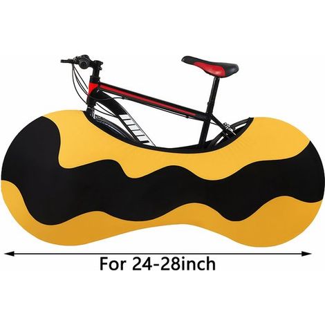 Telo copribici elastico, antipolvere e idrorepellente per pneumatici da 24-28 pollici, ideale per mountain bike e bici da corsa. Lavabile e traspirante. Accessori per la cura della bicicletta. (1/5)