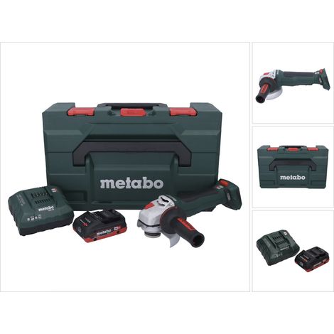 Metabo WPB 18 LT BL 11-125 Quick Meuleuse d'angle sans fil 18 V 125 mm Brushless + 1x batterie 4,0 Ah + chargeur + metaBOX (1/5)