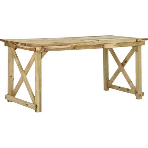 Tavolo da Giardino 160x79x75 cm in Legno vidaXL (1/5)