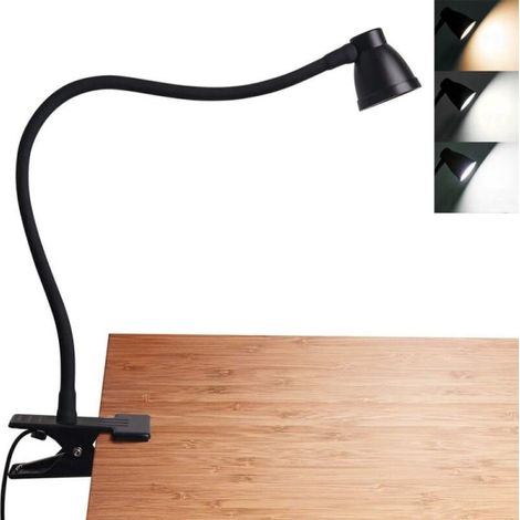 Lampe LED à pince USB 2 pièces, éclairage de lecture et étude, pinces pour chambre et salon, veilleuse douce, design compact et portable. (1/5)