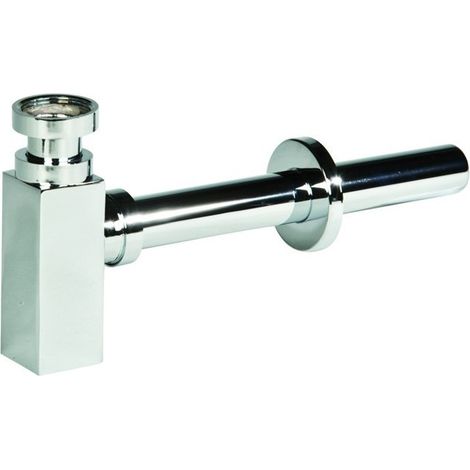 Sifone Quadro in Ottone Cromato Modello Visual Eco 11/4 x 32 mm Idroweb