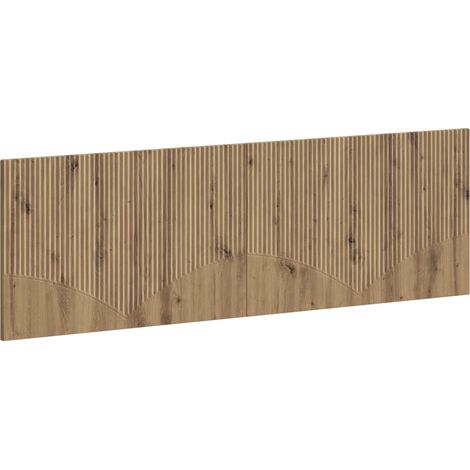 Wall-Mounted Headboard HOORN Artisan Oak Engineered Wood vidaXL (1/5)