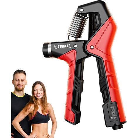 Entraîneur de force de la main, force de préhension et de doigts, antidérapant, ergonomique, réglable, portable, pour le renforcement musculaire, l'escalade, les voyages, la gym, le fitness (1/5)