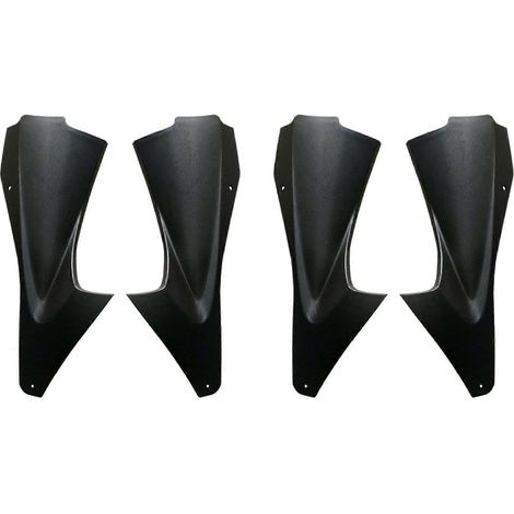 Quatre carénages de moto pour Yamaha YZF-R6 (2006 et 2007), comprenant des caches anti-poussière, des inserts de carénage et des pièces en plastique. (1/5)