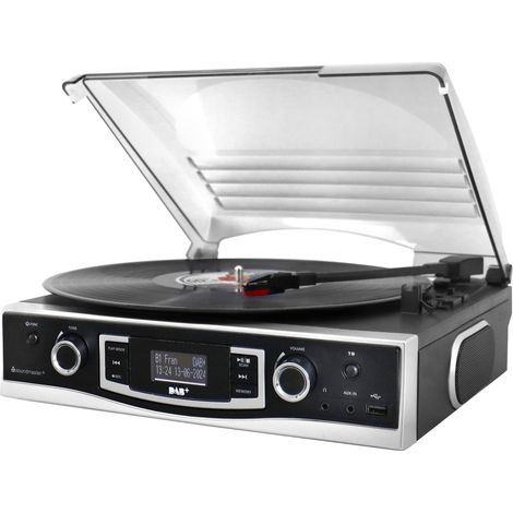 Tourne-disque SOUNDMASTER PL590SW, avec radio stéréo DAB+/FM et encodage