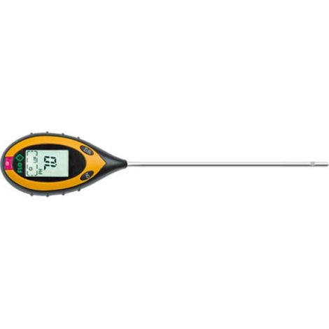 Medidor digital 4 en 1, PH, Luz, Temperatura y Humedad de Tierra
