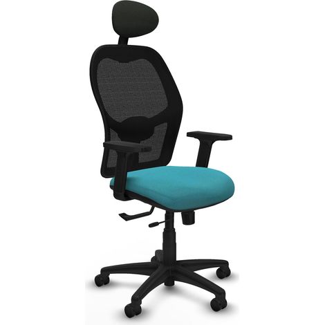 Silla de oficina piqueras y crespo Alocén negro brazos ajustables (1/2)