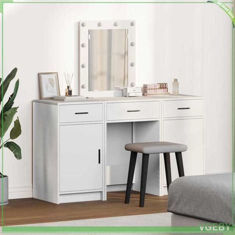 Table de toilette - 3334254 - Blanc - Bois d'ingénierie - LED intégrées (1/5)