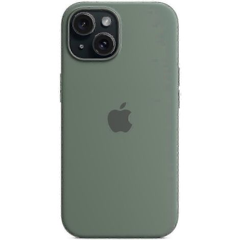 Coque compatible avec iPhone 15 et MagSafe, en silicone anti-rayures - Rouge/Vert (1/3)