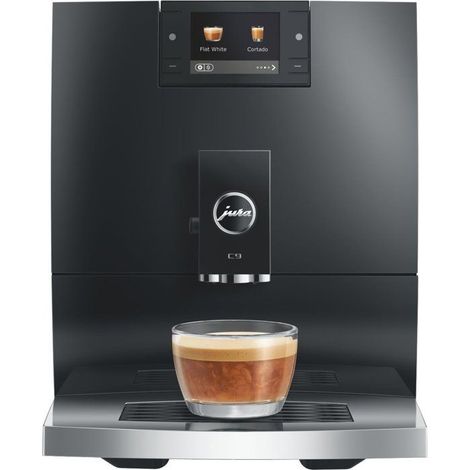 Machine à café Expresso broyeur - JURA - C9 Piano - 1450 W - 200 g - 1,6 L - 17 spécialités - Noir brillant