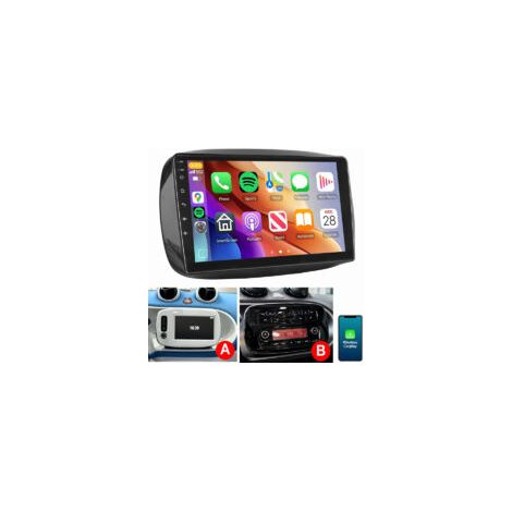 9" pour Mercedes-Benz Smart Forfour Fortwo 453 (2014-2019) Carplay GPS RDS WIFI B 1+32G