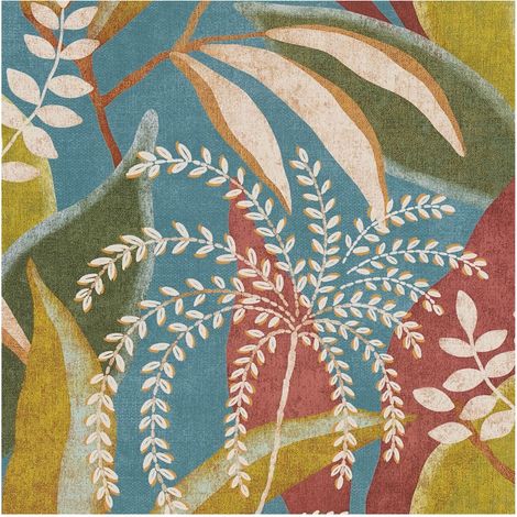 Nature wallpaper wall Profhome 791863 hot embossed non-woven wallpaper slightly textured with floral pattern matt blue wine red beige yellow green 5,33 m2 (1/5)