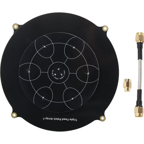 Antenne patch triple alimentation 5.8GHz SMA polarisation circulaire directionnelle pour drone FPV RC (1/5)