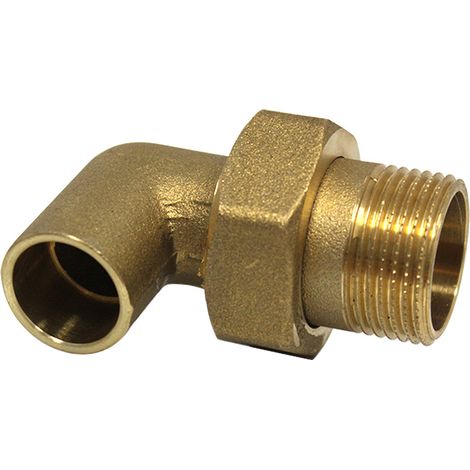 Coude union 3 pièces 98 GCU mâle 1" (26/34) - Tube Cuivre Ø22 - Arcanaute (1/4)
