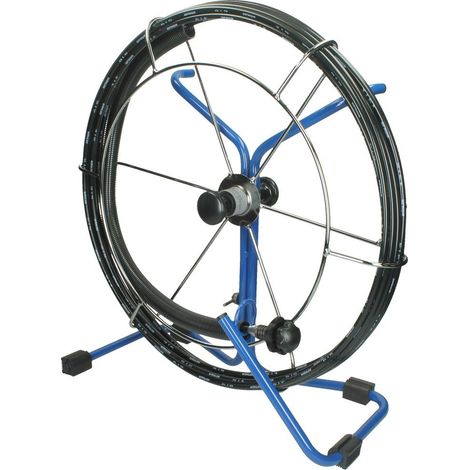 Tambour pour hérisson avec tige GFK 20 m de long diamètre 9 mm