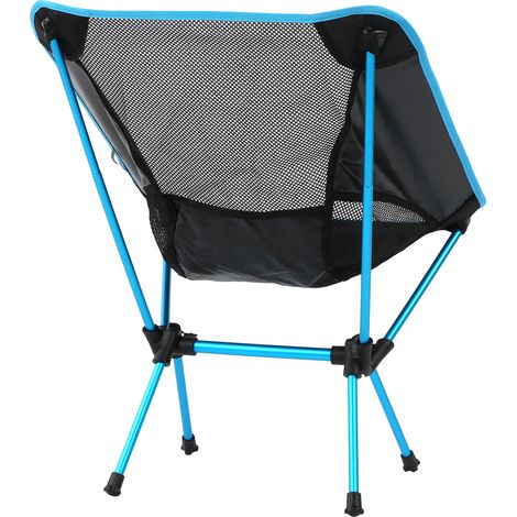 Chaise pliante ultralégère portable d'extérieur avec dossier, siège de pêche pour camping et barbecue (1/5)
