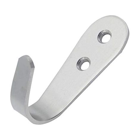 1.5mm Stainless Steel Hook Coat Robe Hat Clothes Wall Mount Hanger Towel Holder (1/3)