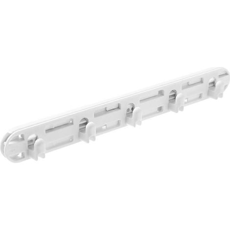 Crochet adhésif sous meuble, rail coulissant pour ustensiles, crochet de rangement sous bureau-26.5X3X2.9CM-White