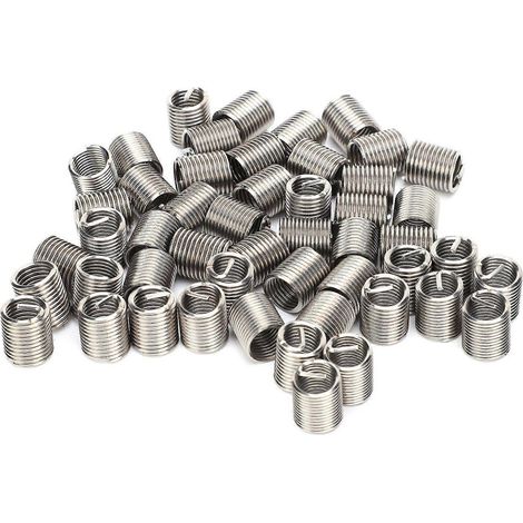 50-teiliges Set mit Gewindeeinsätzen, Buchsen, Schrauben, Schutzspiralen und Reparaturmuttern M10 x 1,52D