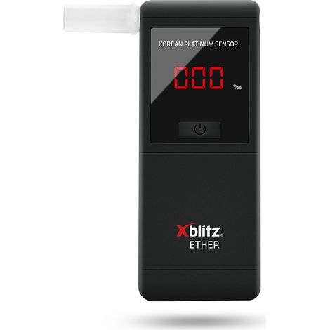 Etilometro elettrochimico di precisione Xblitz Ether + 5 boccagli + batterie (1/4)