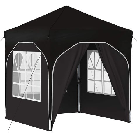 Maison Exclusive - Pop-up Partyzelt 192 x 192 x 245 cm Schwarz (1/5)