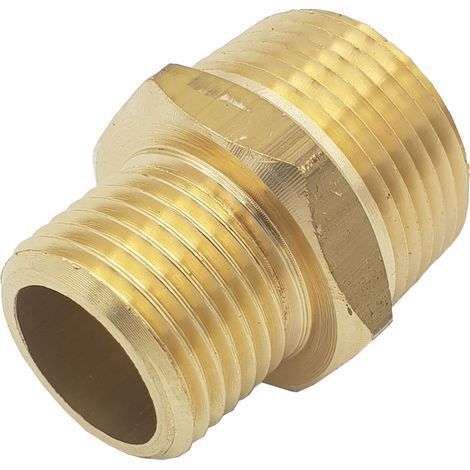 1/2" x 3/4" adaptateur mâle filetage réduction union mâle NPT à l'américain (1/2)
