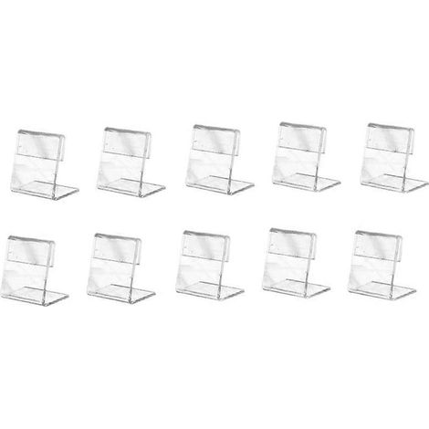 Porte-affiches, présentoir de table transparent, lot de 50 pièces (1/5)
