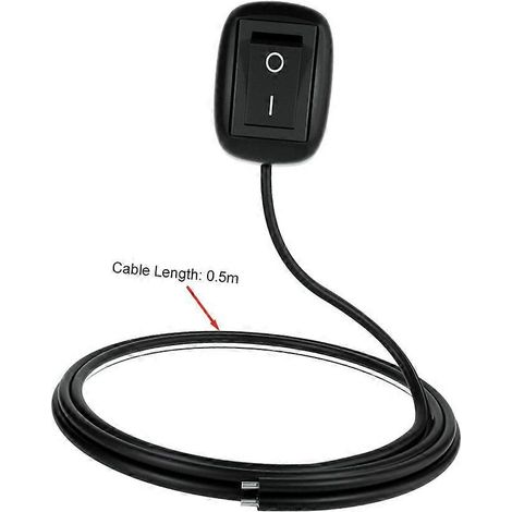 12-V-Gleichstrom-Universal-Kfz-Schalter (Kippschalter) mit 50 cm Kabel für Nebelscheinwerfer, Fahrlicht und Neonröhren