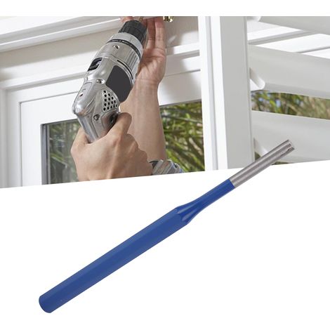 Poinçon parallèle en acier robuste 6mm pour clous et rouleaux, poinçon plat long et durable.