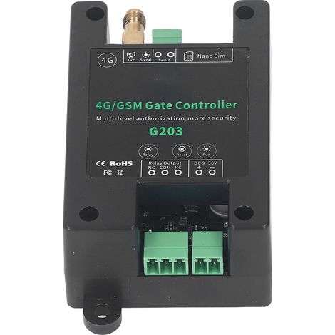 Le contrôleur d'accès/ouvre-porte GSM G203 prend en charge la commande à distance 3G/4G, le redémarrage à distance et la réinitialisation à distance. (1/5)
