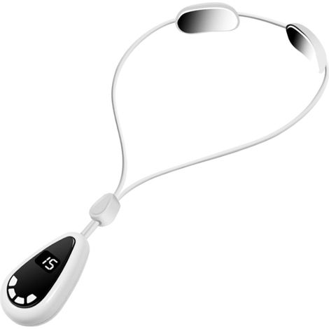 Mini masseur cervical électrique intelligent de type tour de cou, masseur portable à compresse chaude à température constante, blanc (1/5)