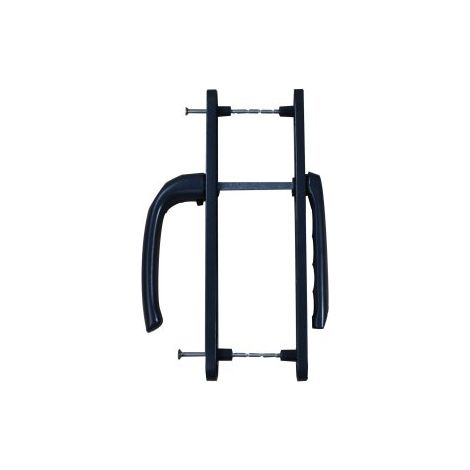 Quincadeco – Poignée de fenêtre saillie réduite gris RAL 7016 – Aluminium époxy résistant – Pour portes PVC, ALU, BOIS – Entraxe 195mm