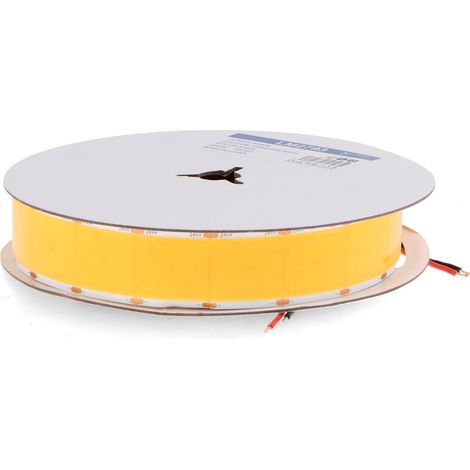 IluminaShop - Tira LED 24V Cob Max Ip20 40W/m 5 Metros IP20 Blanco Calido 3000