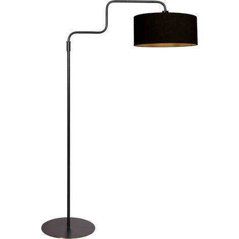 Steinhauer - stehlampe - Bloeba - schwarz - leinen metall - Ø