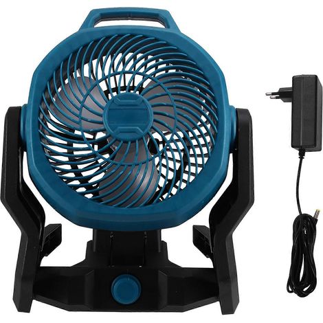 Portable camping ventilateur alimenté bureau floor ventilateur pour makita BL1830 lithium batterie prise UE (1/5)