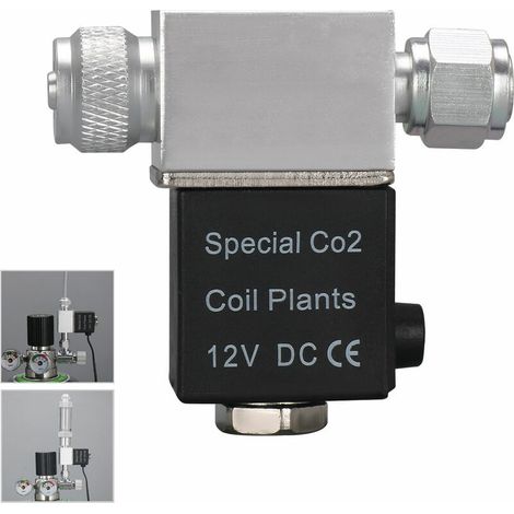 Électrovanne à tête unique série 05 12V prise ronde norme européenne aquarium CO2 double interface électrovanne basse température BLOW (1/5)