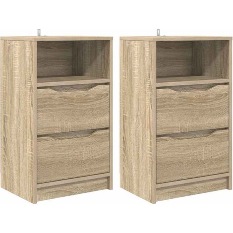 Maison Exclusive - Comodini 2 pcs Rovere Sonoma 40 x 30 x 467 cm Legno multistrato (1/5)
