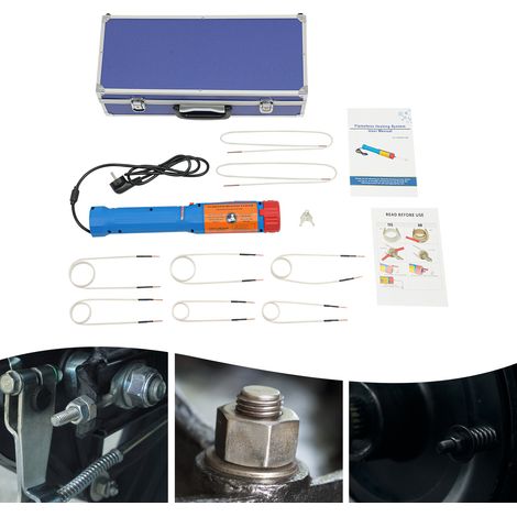 【Chauffage et ventilation】Kit de chauffage magnétique à induction, 1100 W 220 V, sans flamme, outil de démontage de vis rouillées avec 6 bobines et boîte (1/5)
