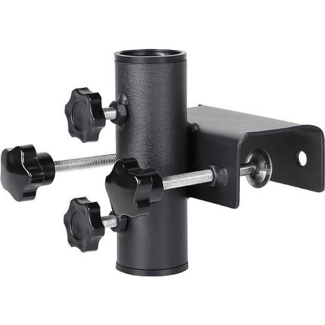 Balkon Schirmhalterung Sonnenschirmklemme Schattenspender Platzsparendes Design Klemmbereich 20 63 mm Schwarz (1/5)