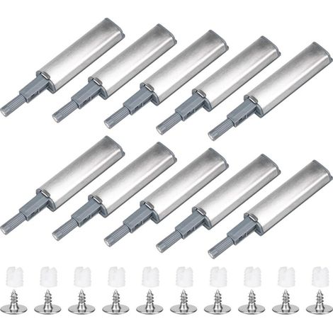 10 Pieces Push to Open Magnet Cupboard Door Damper Magnetic Drawer Push Cupboard Door Catch for Cabinet Door, Drawer, Furniture and Cupboard