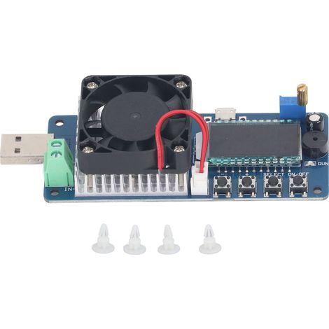 Compteur de capacité de batterie USB, écran LCD, Module de test multi-protection avec ventilateur pour chargeurs, banques d'alimentation, DC5V 4A