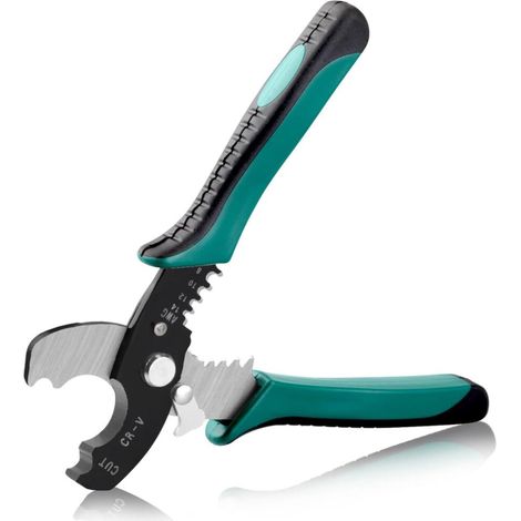 Pince à dénuder multifonction de 17,8 cm Outil à main Coupe câble Coupe câble Coupe fil AWG Pince à dénuder de précision avec ressort de verrouillage (1/5)