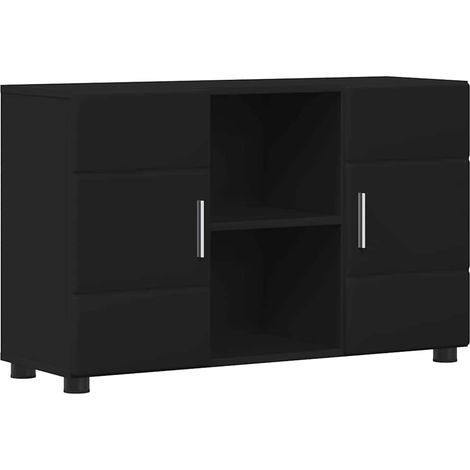 Aparador con estante FLORIN Negro 88,5 x 30,5 x 55,5 cm vidaXL