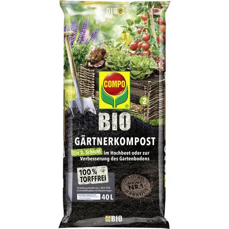 COMPO BIO Gärtner-Kompost torffrei, 40 Ltr (1/5)